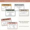 Division Strategies Posters - Boho Neutrals Classroom Decor - Miss Jacobs Little Learners