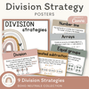 Division Strategies Posters - Boho Neutrals Classroom Decor - Miss Jacobs Little Learners