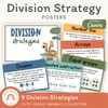 Division Strategies Posters - Cute Jungle Animals Classroom Decor - Miss Jacobs Little Learners