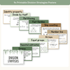 Division Strategies Posters - Modern Botanical Classroom Decor - Miss Jacobs Little Learners