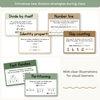 Division Strategies Posters - Modern Botanical Classroom Decor - Miss Jacobs Little Learners