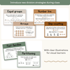 Division Strategies Posters - Modern Jungle Earthy Classroom Decor - Miss Jacobs Little Learners