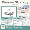 Division Strategies Posters - Rainbow Calm Colors Classroom Decor - Miss Jacobs Little Learners