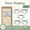 Door Display - Modern Botanical Classroom Decor - Miss Jacobs Little Learners