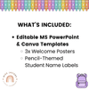 Door Display Pencils - Cutesy Classroom Decor - Miss Jacobs Little Learners
