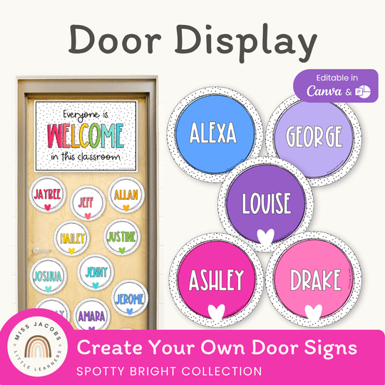 Door Display - Spotty Bright Decor