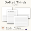 Dotted Thirds Papers: Portrait & Landscape - Miss Jacobs Little Learners