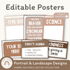 EDITABLE CLASSROOM POSTERS | OMBRE NEUTRALS - Miss Jacobs Little Learners