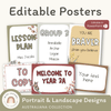 Editable Classroom Posters Templates - Australiana Decor - Miss Jacobs Little Learners
