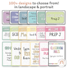 Editable Classroom Posters Templates - Spotty Pastel Decor - Miss Jacobs Little Learners