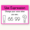 English Posters Reading and Writing Bundle - Bright Theme - Miss Jacobs Little Learners