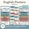 English Posters Reading and Writing Bundle - Cute Sea Life Theme - Miss Jacobs Little Learners