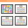English Posters Reading and Writing Bundle - Cutesy Composition Notebook Theme - Miss Jacobs Little Learners