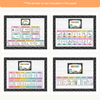 English Posters Reading and Writing Bundle - Cutesy Composition Notebook Theme - Miss Jacobs Little Learners