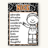 English Posters Reading and Writing Bundle - Cutesy Composition Notebook Theme - Miss Jacobs Little Learners