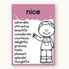 English Posters Reading and Writing Bundle - Dreamy Space Theme - Miss Jacobs Little Learners