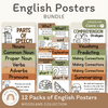 English Posters Reading and Writing Bundle - Woodland Classroom Decor - Miss Jacobs Little Learners