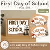 First Day of School Signs - Woodland Theme Classroom Decor - Miss Jacobs Little Learners