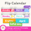 Flip Calendar | BRIGHTS | Classroom Decor - Miss Jacobs Little Learners
