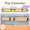 Flip Calendar - Cutesy Classroom Decor - Miss Jacobs Little Learners
