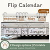 Flip Calendar - Modern Jungle Classroom Decor - Miss Jacobs Little Learners