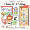 Flower Theme Classroom Essentials Decor Pack - Miss Jacobs Little Learners