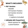 Fraction Posters & Anchor Charts | Cute Jungle Safari Animals Math Decor - Miss Jacobs Little Learners