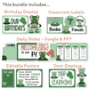 Frog Theme Classroom Essentials Decor Pack - Miss Jacobs Little Learners
