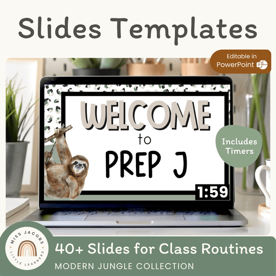 Google Morning Slides & PowerPoint Templates - Modern Jungle Theme