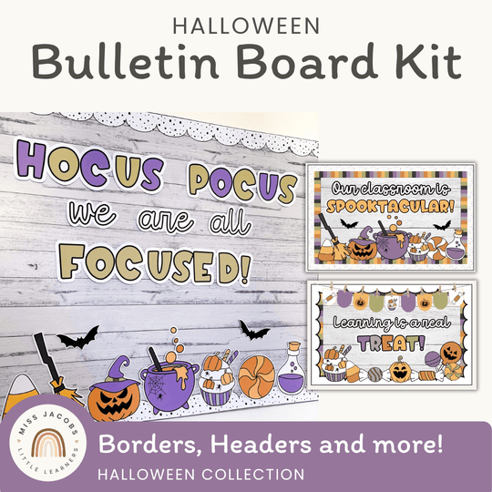 Halloween Bulletin Board Kit | 3 in 1 Spooky Display