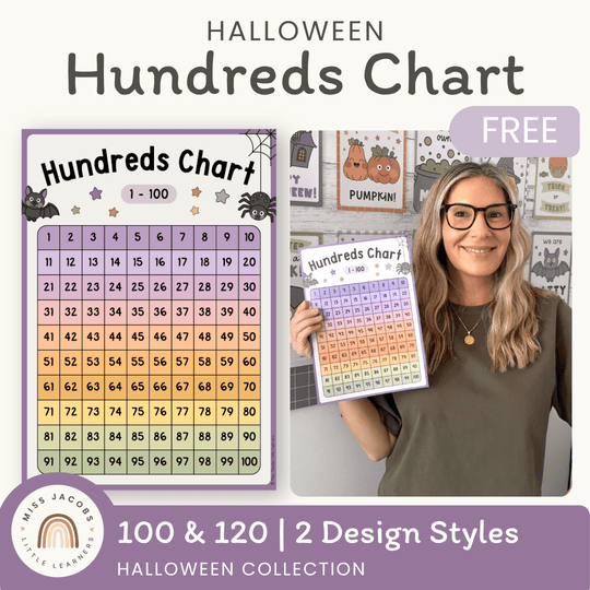 Halloween Hundreds Chart