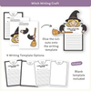 Halloween Witch and Black Cat Fold-Out Writing Crafts & Activities - Miss Jacobs Little Learners