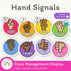 Hand Signals for Classroom | BRIGHTS | Editable Classroom Decor - Miss Jacobs Little Learners