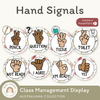 Hand Signals Posters - Australiana Classroom Decor - Miss Jacobs Little Learners