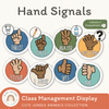 Hand Signals Posters - Cute Jungle Animals Decor - Miss Jacobs Little Learners