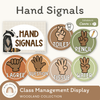 Hand Signals Posters - Woodland Theme Classroom Decor - Miss Jacobs Little Learners