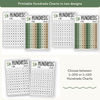 Hundreds Chart - Modern Botanical Classroom Decor - Miss Jacobs Little Learners
