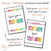 Inspirational Classroom Posters - Spotty Bright Classroom Decor - Miss Jacobs Little Learners