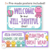 Jellyfish Door Display Classroom Decor - Miss Jacobs Little Learners