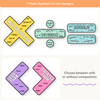 Large Math Symbols - Cutesy Composition Notebook Math Decor - Miss Jacobs Little Learners