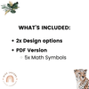 Large Math Symbols - Modern Jungle Earthy Decor - Miss Jacobs Little Learners
