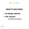 Large Math Symbols - Pastel Classroom Theme - Miss Jacobs Little Learners