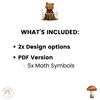 Large Math Symbols - Woodland Theme Classroom Decor - Miss Jacobs Little Learners