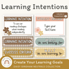 Learning Intention and Success Criteria Display - Daisy Gingham Neutrals - Miss Jacobs Little Learners