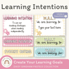 Learning Intention and Success Criteria Display - Daisy Gingham Pastels - Miss Jacobs Little Learners