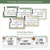 Levels of Understanding Posters - Modern Botanical Classroom Decor - Miss Jacobs Little Learners