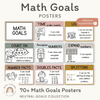 Math Goals Posters | Neutral Toned Classroom Decor - Miss Jacobs Little Learners