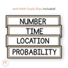 Math Goals Posters | Neutral Toned Classroom Decor - Miss Jacobs Little Learners