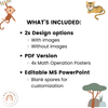 Math Operation Posters - Cute Jungle Animals Theme - Miss Jacobs Little Learners