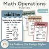 Math Operation Posters - Cute Sea Life Classroom Decor - Miss Jacobs Little Learners